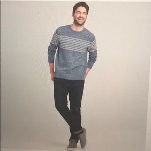 Goodfellow & Co. Mens Sweater Blue white stripe L